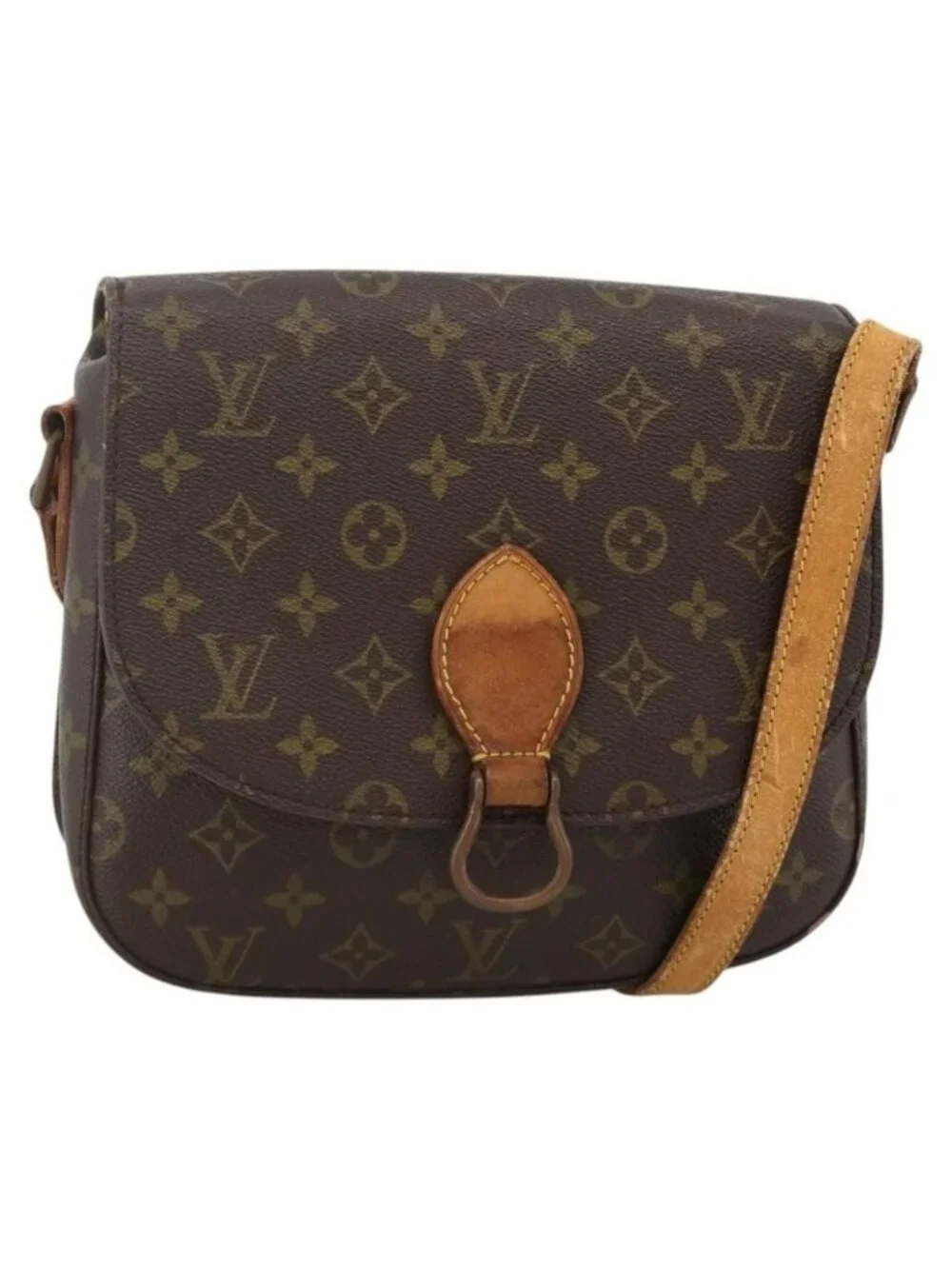 Authentic LOUIS VUITTON Monogram Saint Cloud GM Shoulder Bag M51242 LV